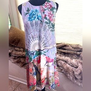 Desigual Colorful Sleeveless Party Dress